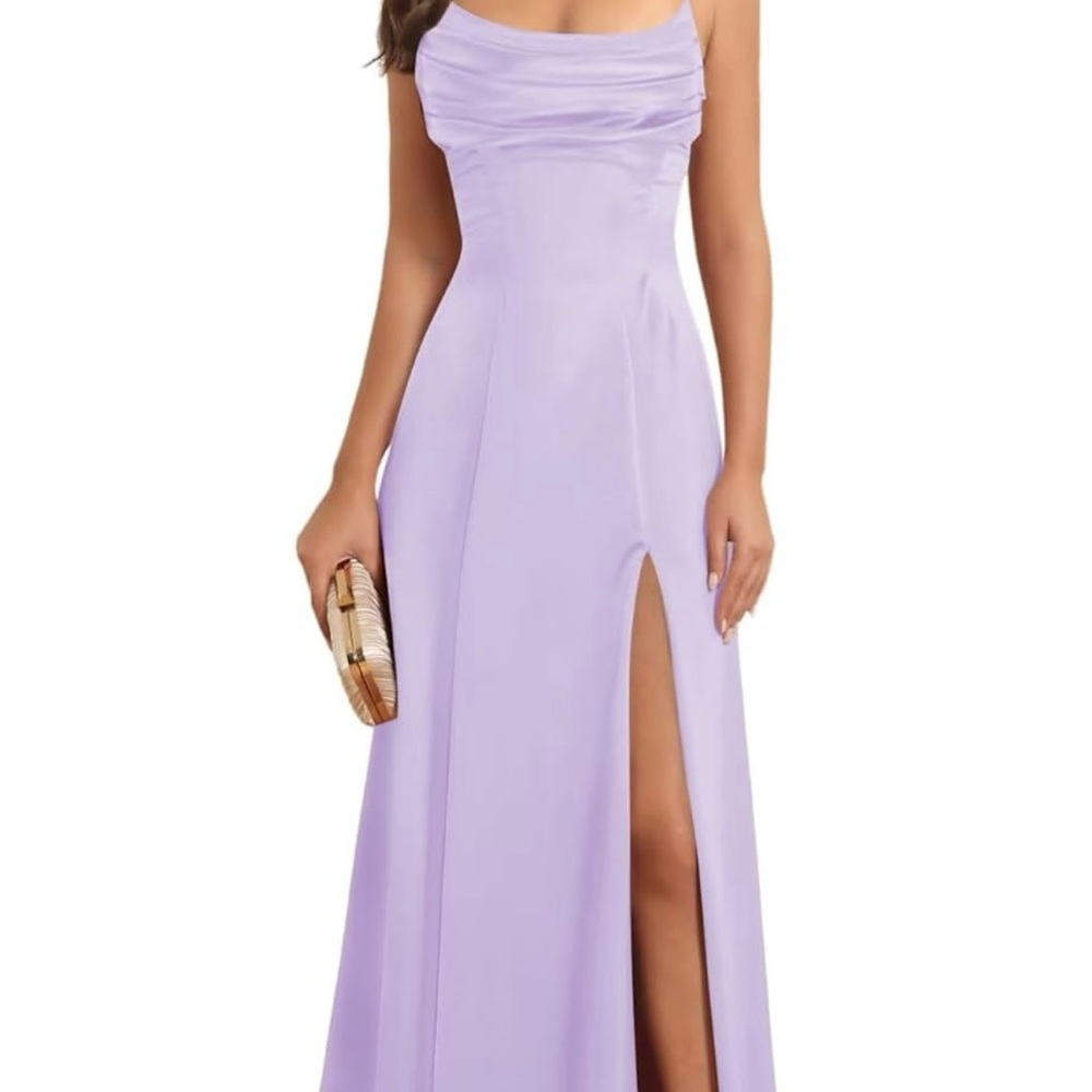 Elegant Lavender Evening Gown